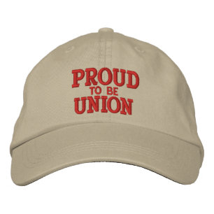 STOLTA UNIONSMEDLEM BRODERAD KEPS