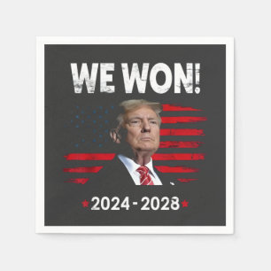 Stolte Maga President Trump Vann Inaugurationsdage Pappersservett