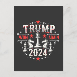 Stolte Maga Trump Vann igen 2025 Inaugurationsdag Vykort