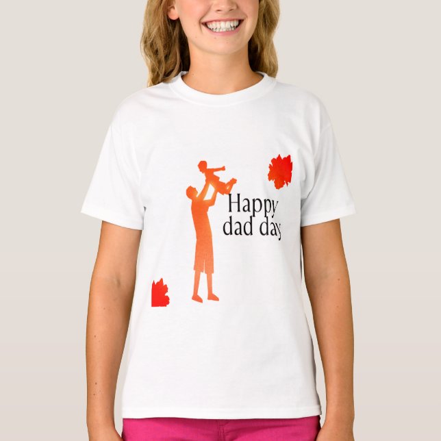 Stolte Nya Pappa | Fader & Barn Silhuett T-Shirt (Framsida)