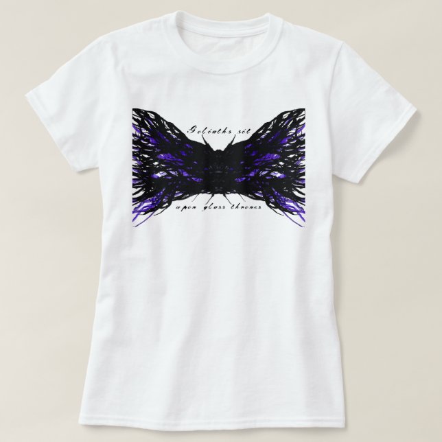 Stolthet Abstrakt 7 Dödssynder Alkohol Bläck Konst T Shirt (Design framsida)