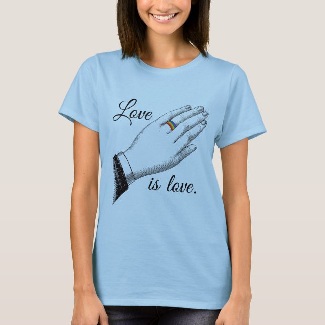 STOLTHET BRÖLLINGRING KÄRLEK -.png T-shirt (Framsida)