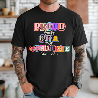 Stolthet Familj Av en Utexaminerad Anpassad Foto E T Shirt
