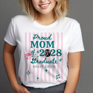 Stolthet Familj Söt Snygg Anpassad Examen T Shirt