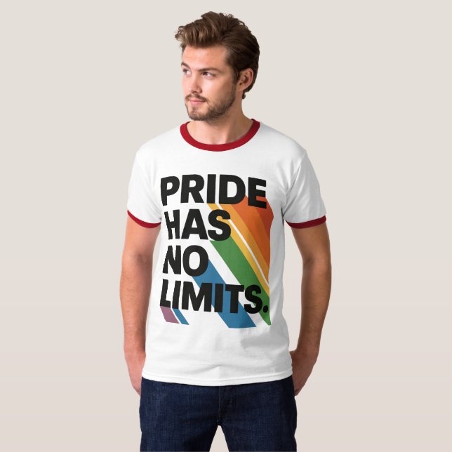 Stolthet Har Inga Gränser | Funktionshinder Stolth T Shirt (Hel framsida)