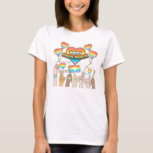 Stolthet kärlek. Kärlek är rättvist. Stolthetsmåna T Shirt