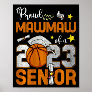 Stolthet Mormor till en senior basketspelare 2023 Poster