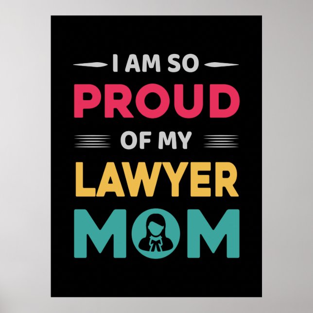 stolthet över min advokat Mamma Poster (Framsidan)