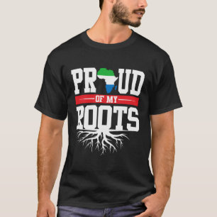 stolthet över mina rötter med Sierra Leone-Flagga T Shirt
