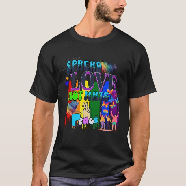 Stolthet | Sprid Kärlek Inte Hat T Shirt (Framsida)