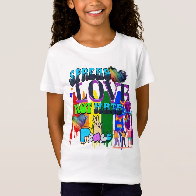 Stolthet | Sprid Kärlek Inte Hat T Shirt (Framsida)
