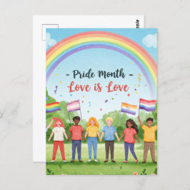 "Stolthetsmånaden – Kärlek är kärlek" Vykort