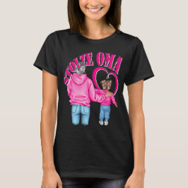 stolze Oma Enkelin Herz T Shirt