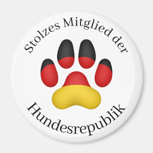 Stolzes Mitglied der Hundesrepublik German Hund Magnet