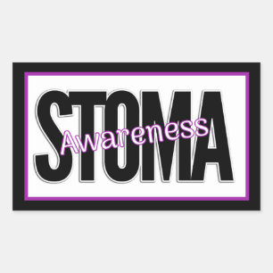 Stoma Awareness Rektangulärt Klistermärke