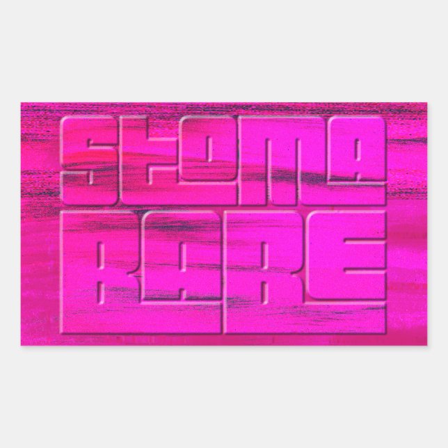 Stoma Babe Rektangulärt Klistermärke (Framsida)