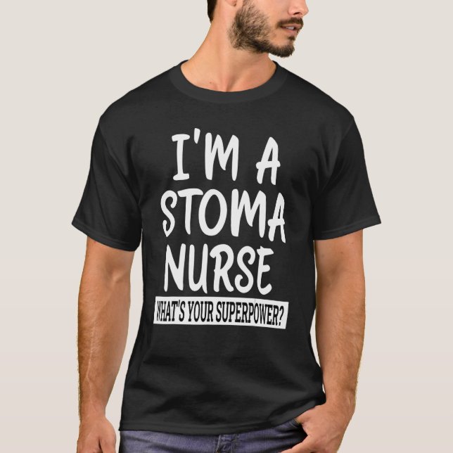 Stoma Sjuksköterskeskola och medicinsk uppskattnin T Shirt (Framsida)