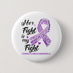 Stomach Cancer Awareness Hennes kamp är min kamp Knapp