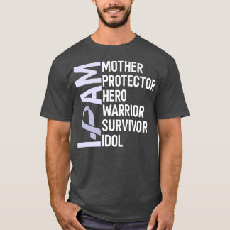 Stomach Cancer Awareness Jag är Mor Hero Warrior T Shirt