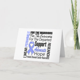 Stomach Cancer I Bära Periwinkle TRIBUTE Kort