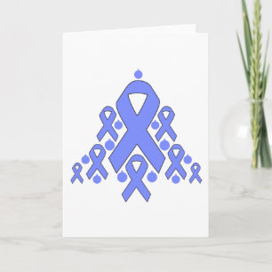 Stomach Cancer jul Ribbon Träd Helgkort
