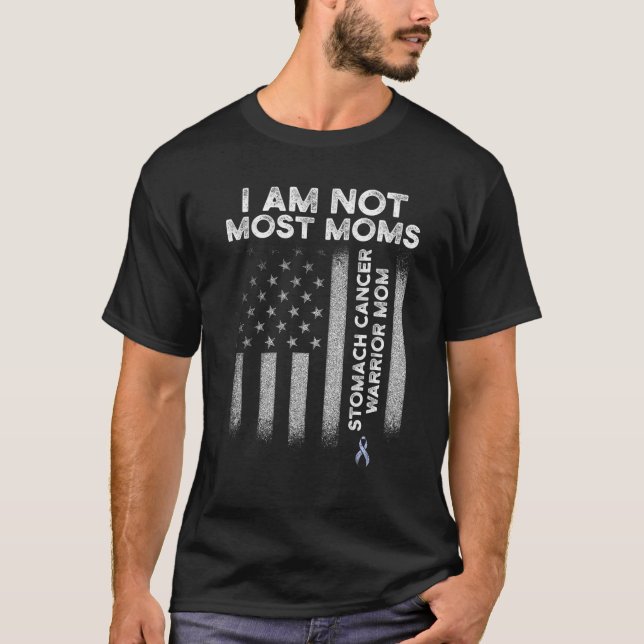Stomach Cancer Survivor Most Mammor Warrior T Shirt (Framsida)