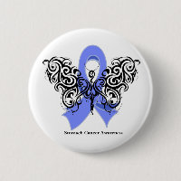 Stomach Cancer Tribal Butterfly