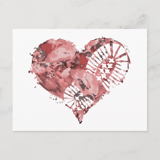 stomhjärta helg vykort (Framsida)