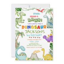 Stomp, Chomp och Roar! Dinosaur-Födelsedagsfest