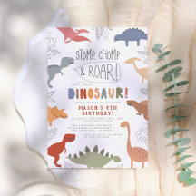 Stomp, Chomp och Roar! Dinosaurs Födelsedagsfest