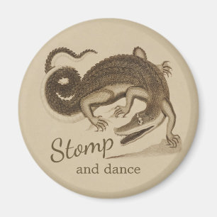 Stomp och dans CC0894 Vild lycklig krokodile Magnet