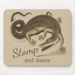 Stomp och dans CC0895 Vild lycklig krokodile Musmatta