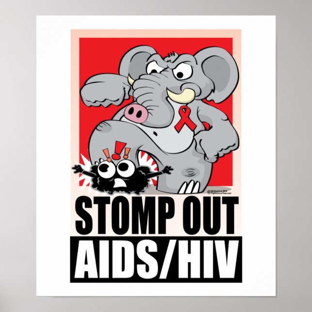 Stomp ut AIDS/HIV Poster (Framsidan)