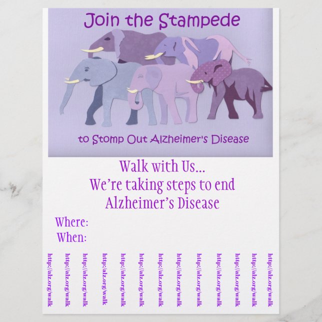 Stomp ut Alzheimers Flyer (Framsidan)