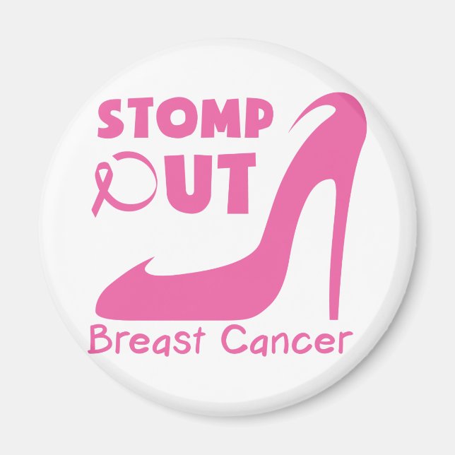 Stomp ut bröstcancer magnet (Framsidan)