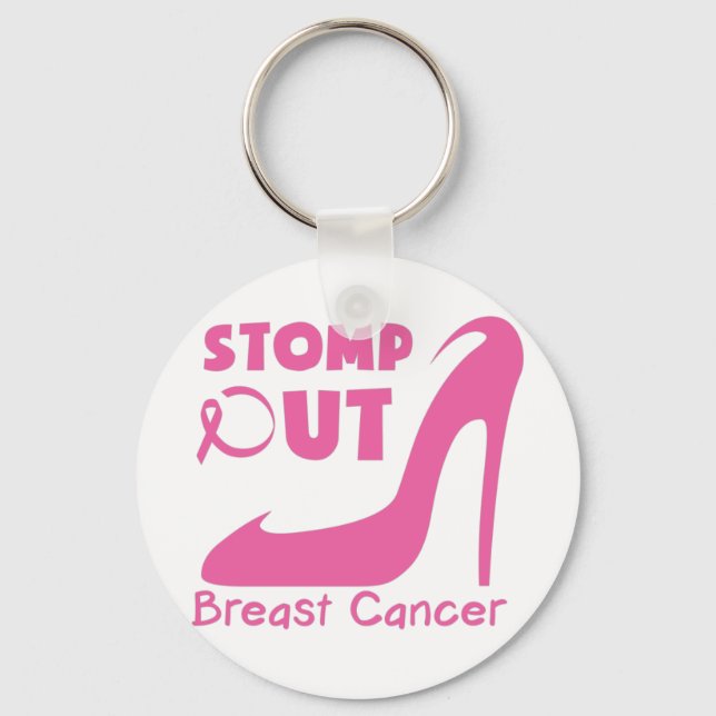 Stomp ut bröstcancer nyckelring (Framsida)
