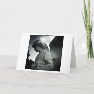 Stone Angel Blank Greeting Card Kort