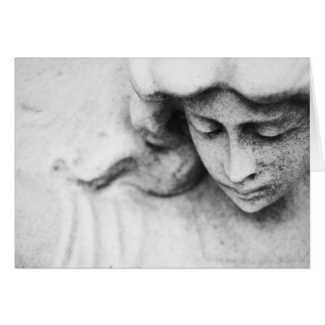 Stone angel hälsningskort (Framsidan Horizontal)