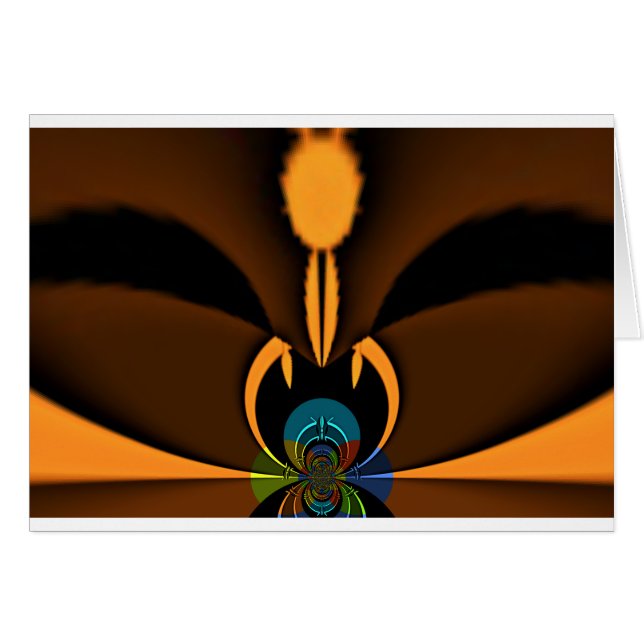 Stone Ansikte Hakuna Matata Hälsningskort (Framsidan Horizontal)