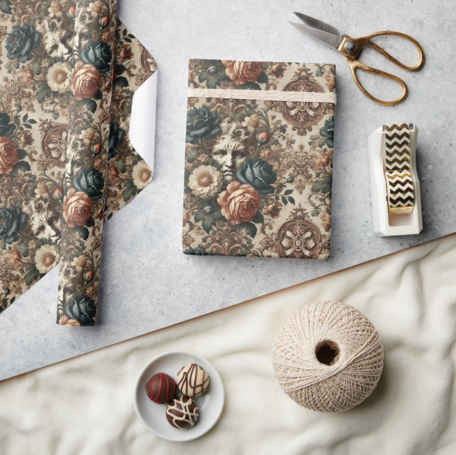 Stone Ansikte & Tired Nights - Gothic Baroque Presentpapper (Hantverk)