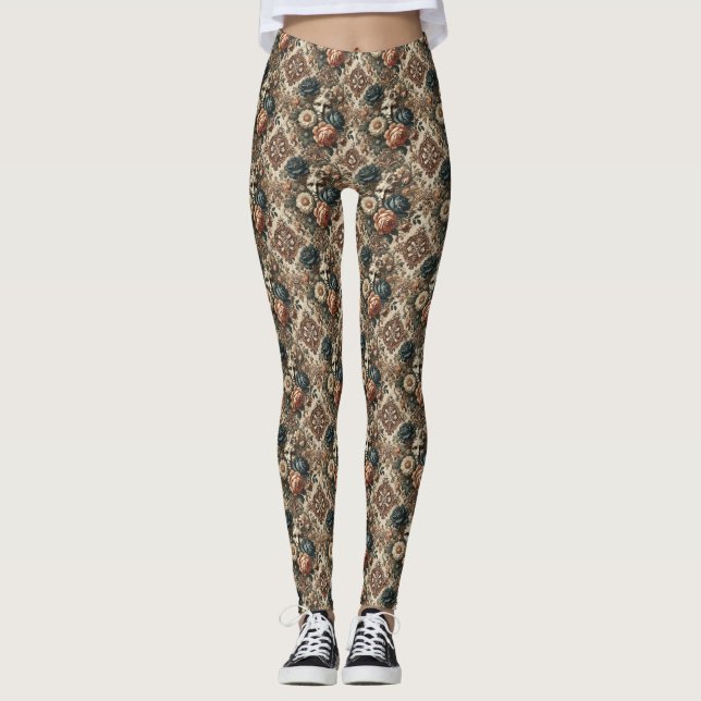 Stone Ansikte & Tired Nights - Gothic Delirium Leggings (Framsida)