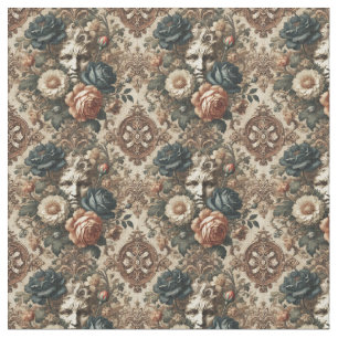 Stone Ansikte & Tired Nights - Gothic Dense Tile Tyg