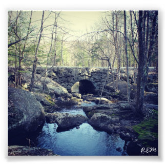 Stone Arch Bridge, Hillsboro New Hampshire Fototryck