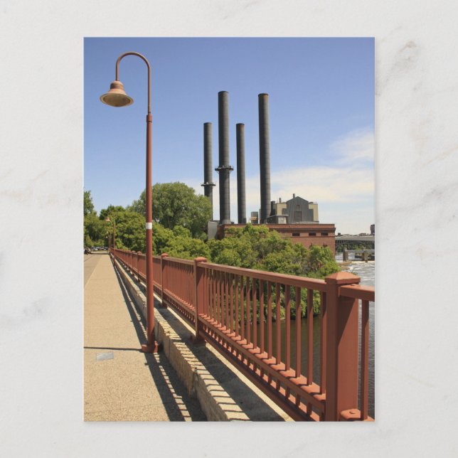 Stone Arch Bridge-vy Vykort (Framsida)