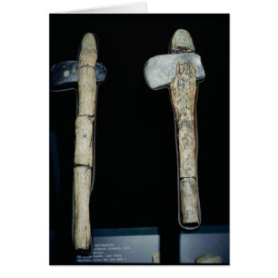 Stone Axes, förhistorisk Hälsningskort