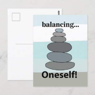 Stone Balancing Vykort