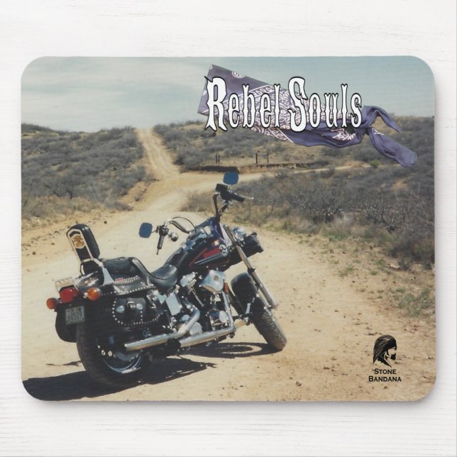 Stone Bandana Rebel Souls Mousepad Musmatta (Framsidan)