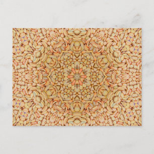 Stone Beach Vintage Fractal Kaleidoscope Vykort