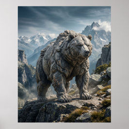 Stone Bear Mountainhöjderna Poster