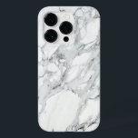 Stone Black White Grått Carrara Marble<br><div class="desc">Carrarmarmorfoto tryckt på iphone case. Anpassa med ditt namn eller bilder.</div>